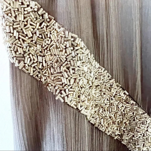 Alice + Olivia Beaded Silk Tank Size XS Dark Gray Date Night Designer Top Luxe‎ - Picture 5 of 7